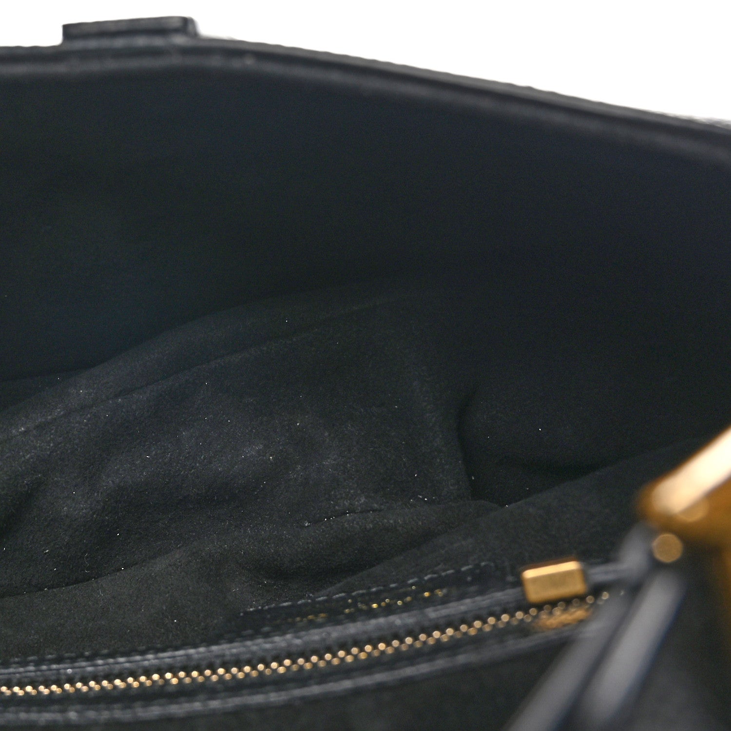 Christian Dior CHRISTIAN DIOR Grained Calfskin Saddle Bag With Strap Black 5 of 9