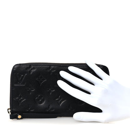Louis Vuitton Empreinte Zippy Organizer Wallet Black 2 of 9