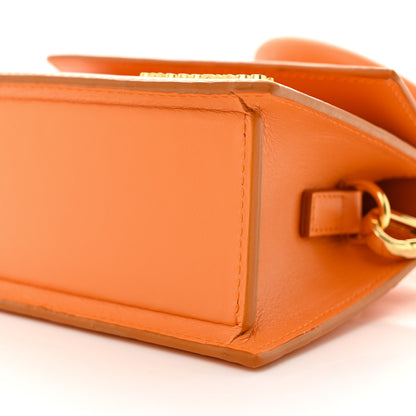 Jacquemus Smooth Calfskin Le Chiquito Noeud Orange 9 of 9
