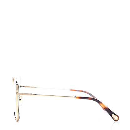 Chloe Poppy Cutout Square Sunglasses CE133S Havana Brown 3 of 4