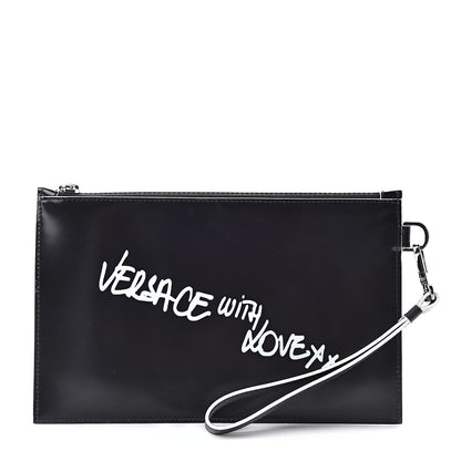 Versace Calfskin With Love Pochette Black 1 of 6