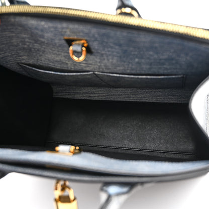 Louis Vuitton Epi City Steamer MM Blue Jean 5 of 9