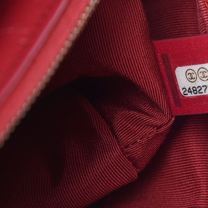 Chanel Suede Quilted Small Gabrielle Hobo Red 7 of 12