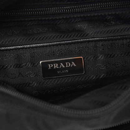 Prada Tessuto Nylon Saffiano Messenger Bag Black 5 of 9