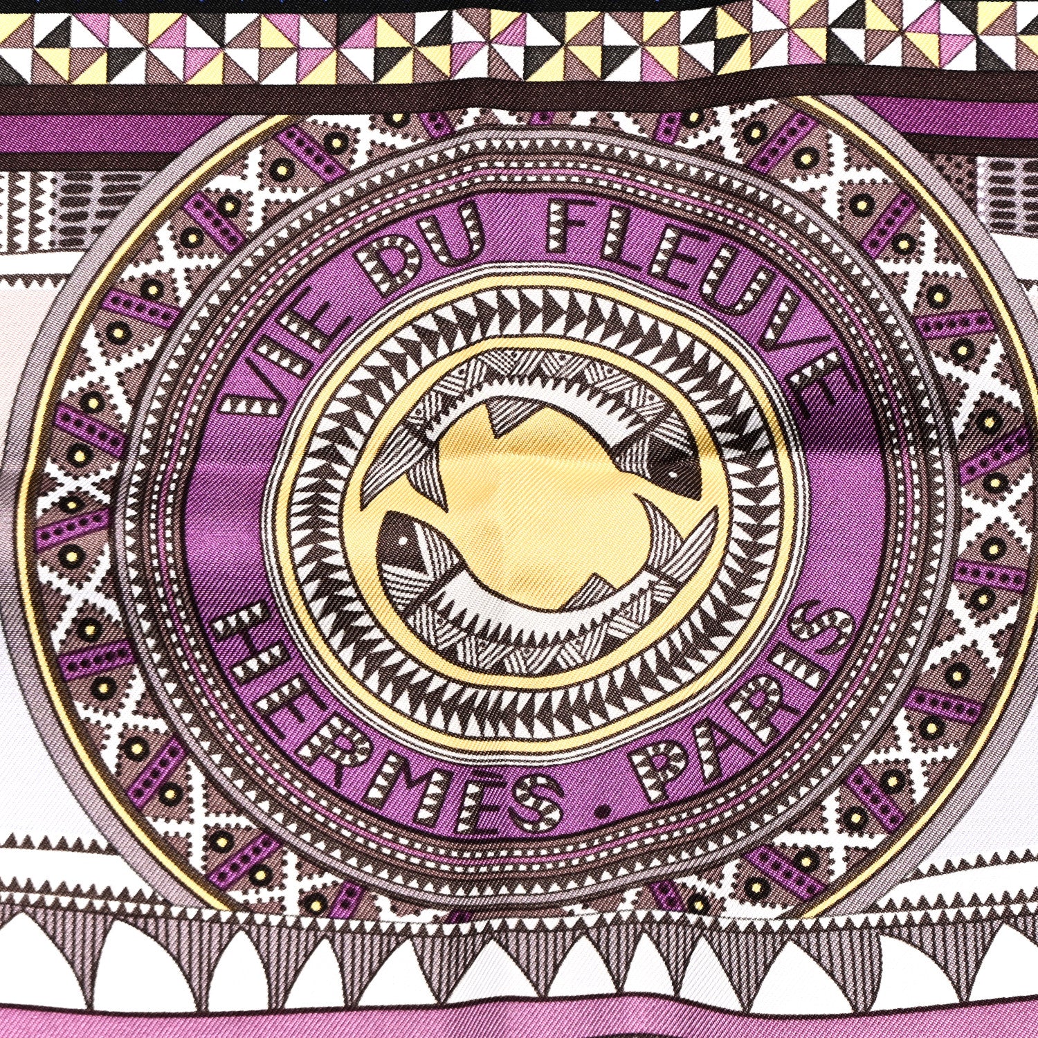 Hermes Silk Vie Du Fleuve Scarf 90 5 of 6