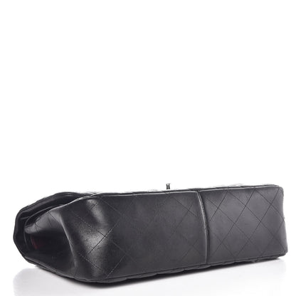 Chanel Lambskin Quilted Jumbo Double Flap Black 5 of 9