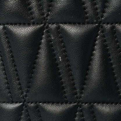 Versace Nappa Quilted Virtus Top Handle Shoulder Bag Grey 8 of 12