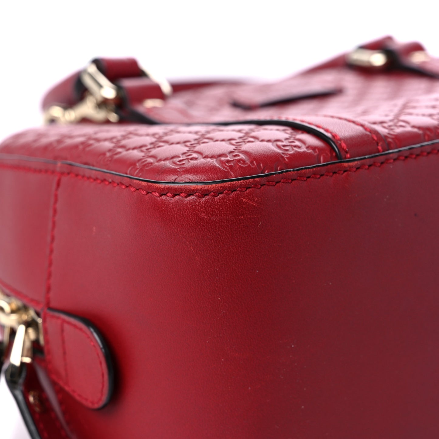 Microguccissima Small Crossbody Bag Rosso