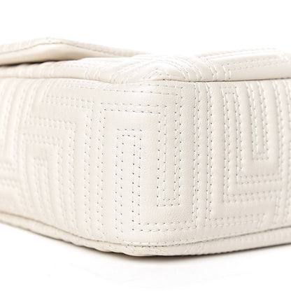 Versace Calfskin Icon Quilted Flap White 7 of 9