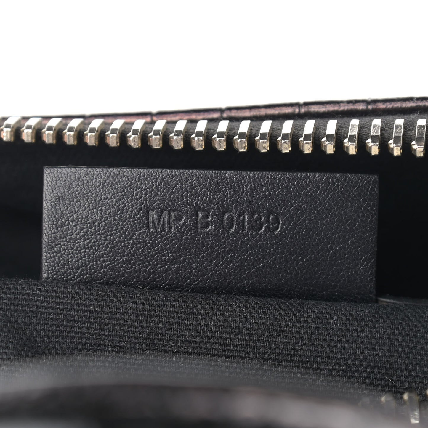 Calfskin Crocodile Embossed Small Antigona Brown