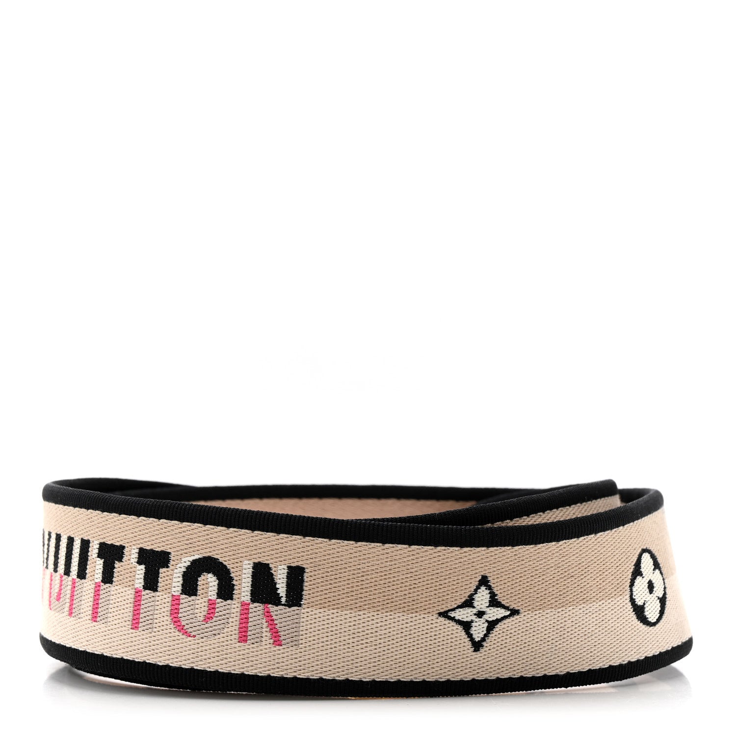 Louis Vuitton Jacquard Diane Shoulder Strap Black 2 of 3