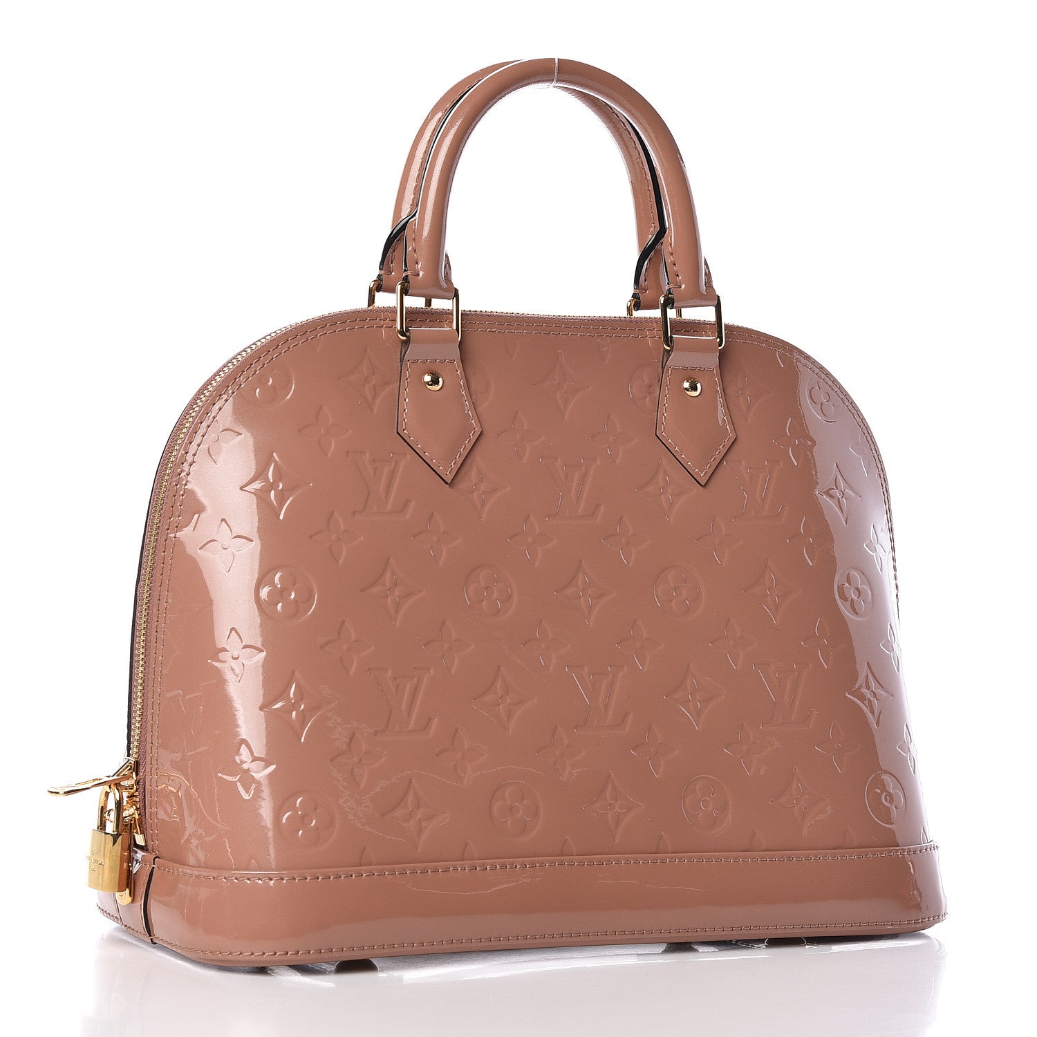 Louis Vuitton Vernis Alma PM Rose Velours 3 of 10