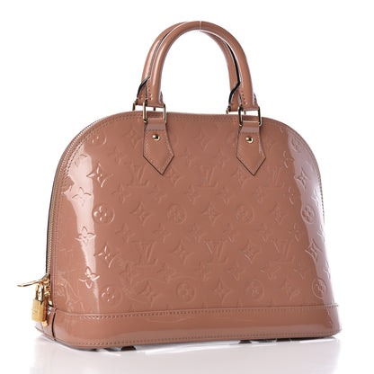 Louis Vuitton Vernis Alma PM Rose Velours 3 of 10