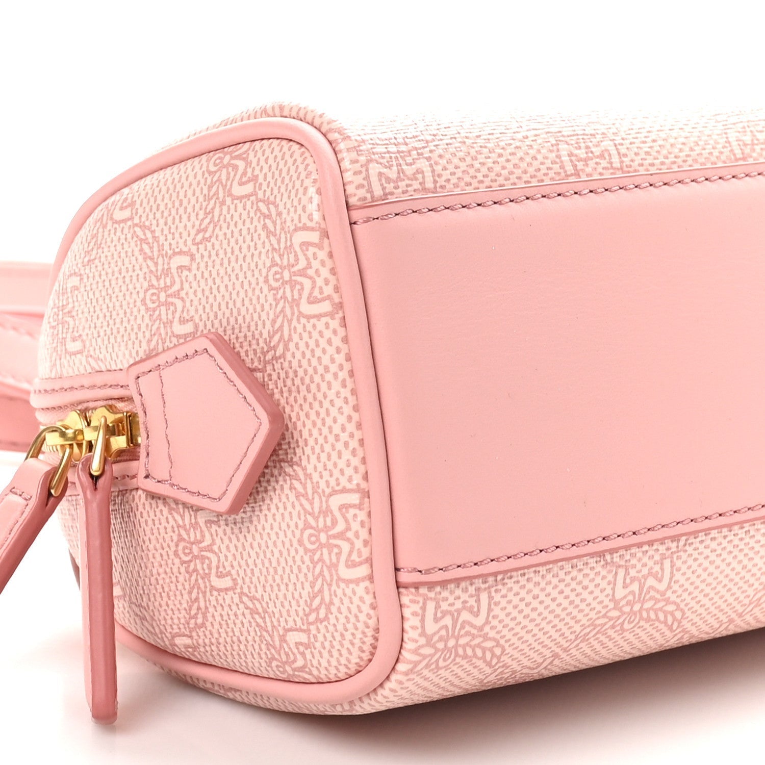 MCM Lauretos Nappa Mini Ella Boston Bag Silver Pink 8 of 9
