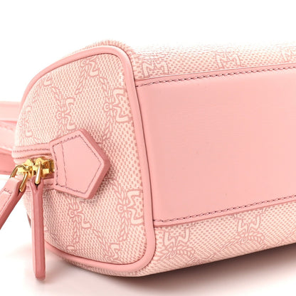 MCM Lauretos Nappa Mini Ella Boston Bag Silver Pink 8 of 9