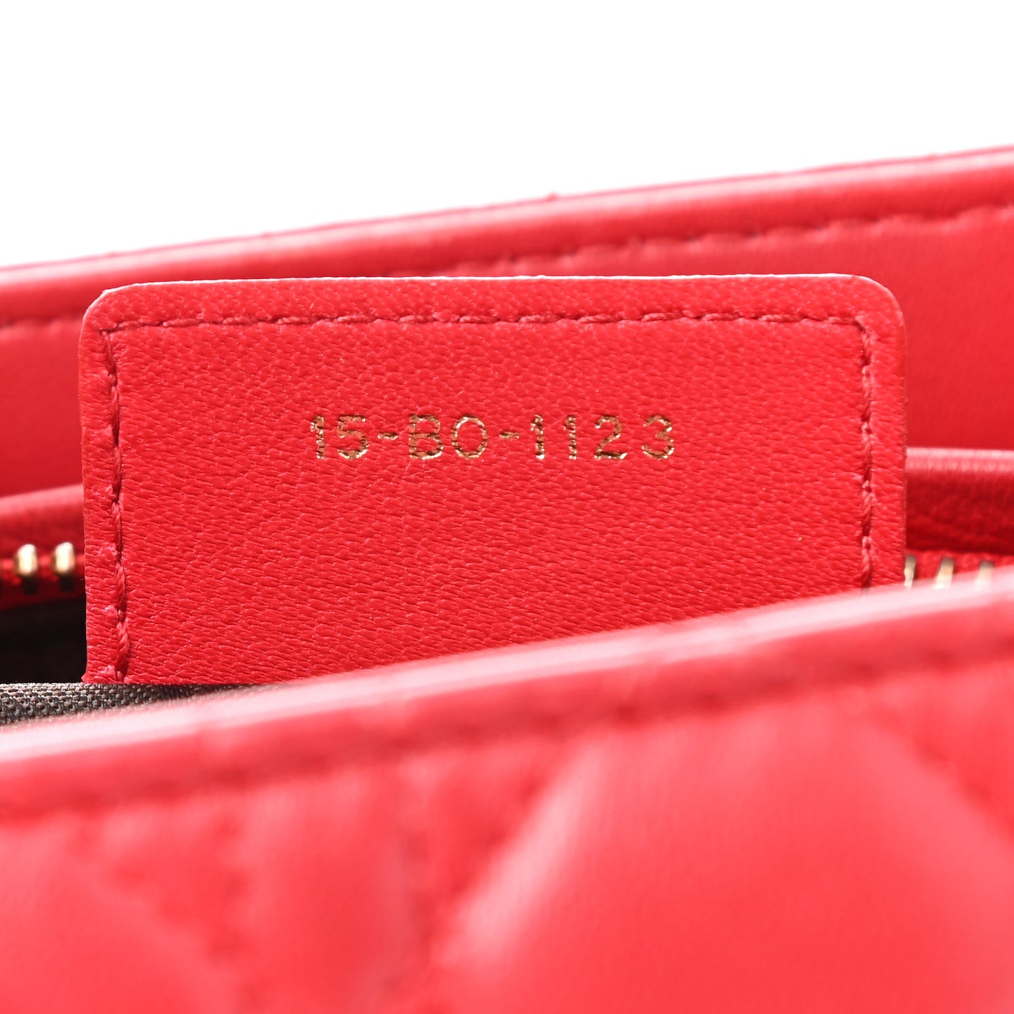 Lambskin Cannage Medium Lady Dior Red