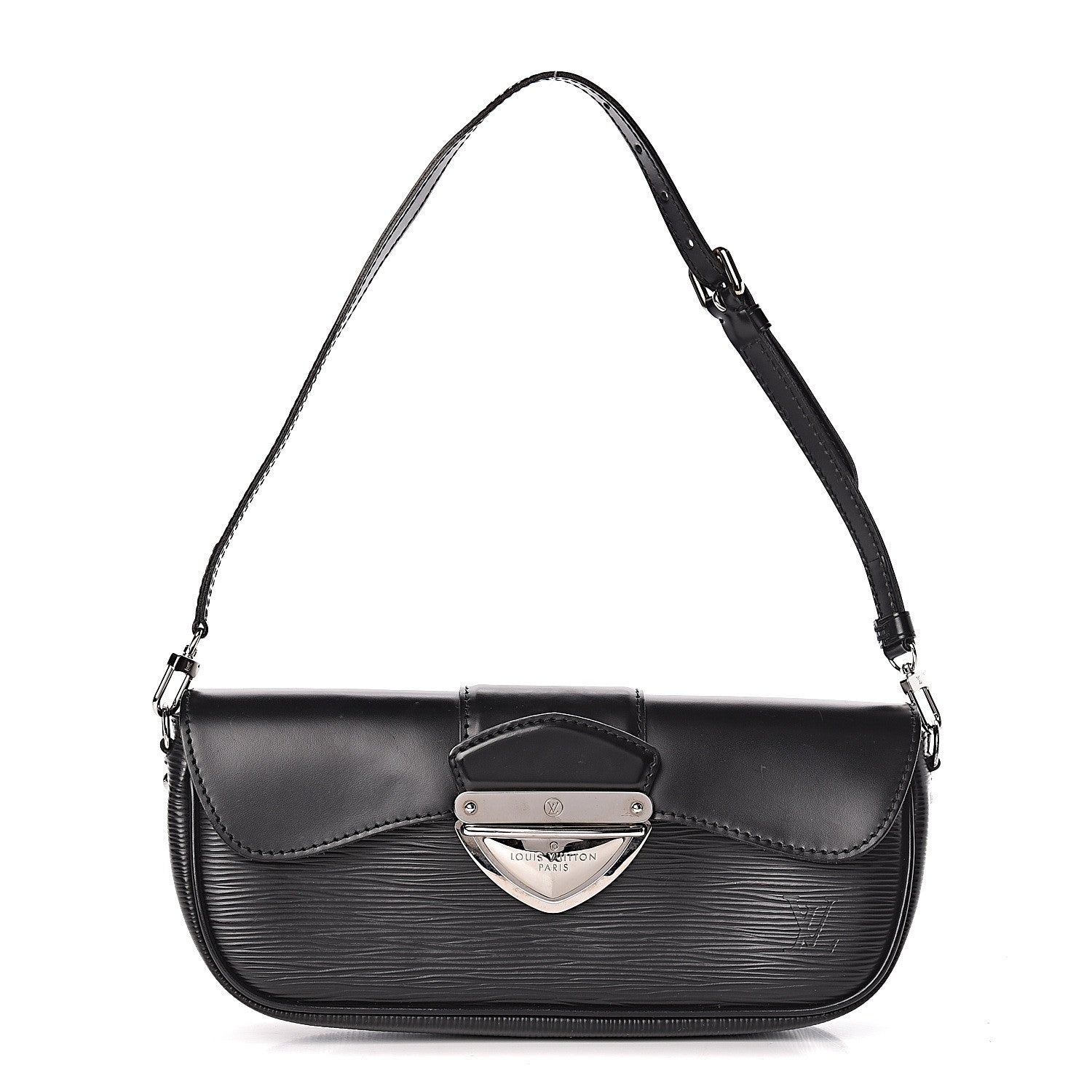 Louis Vuitton Epi Montaigne Clutch Black 1 of 10