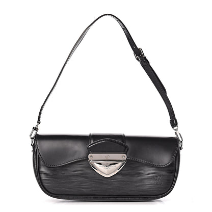 Louis Vuitton Epi Montaigne Clutch Black 1 of 10