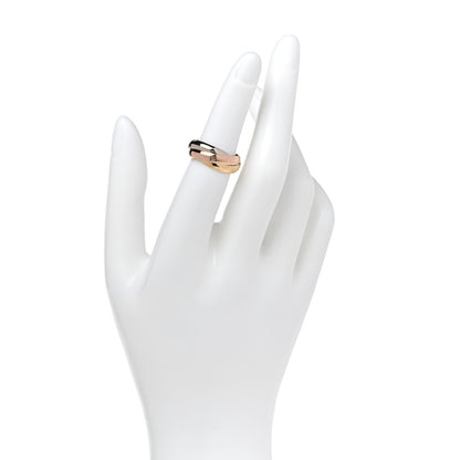 Cartier 18K Pink Yellow White Gold Classic Les Must De Cartier Trinity Ring 50 5.25 2 of 6