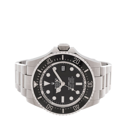 Rolex Stainless Steel 44mm Oyster Perpetual Date Sea-Dweller Deepsea Watch Intense Black 136660 2 of 5