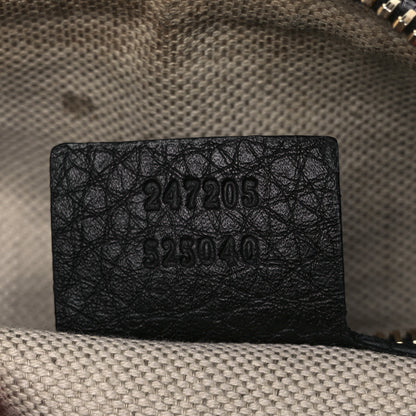 Gucci Calfskin Vintage Web Medium Boston Black 7 of 14