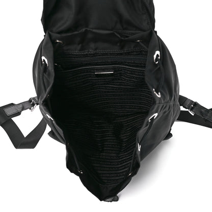 Prada Tessuto Nylon Saffiano Medium Backpack Black 5 of 11