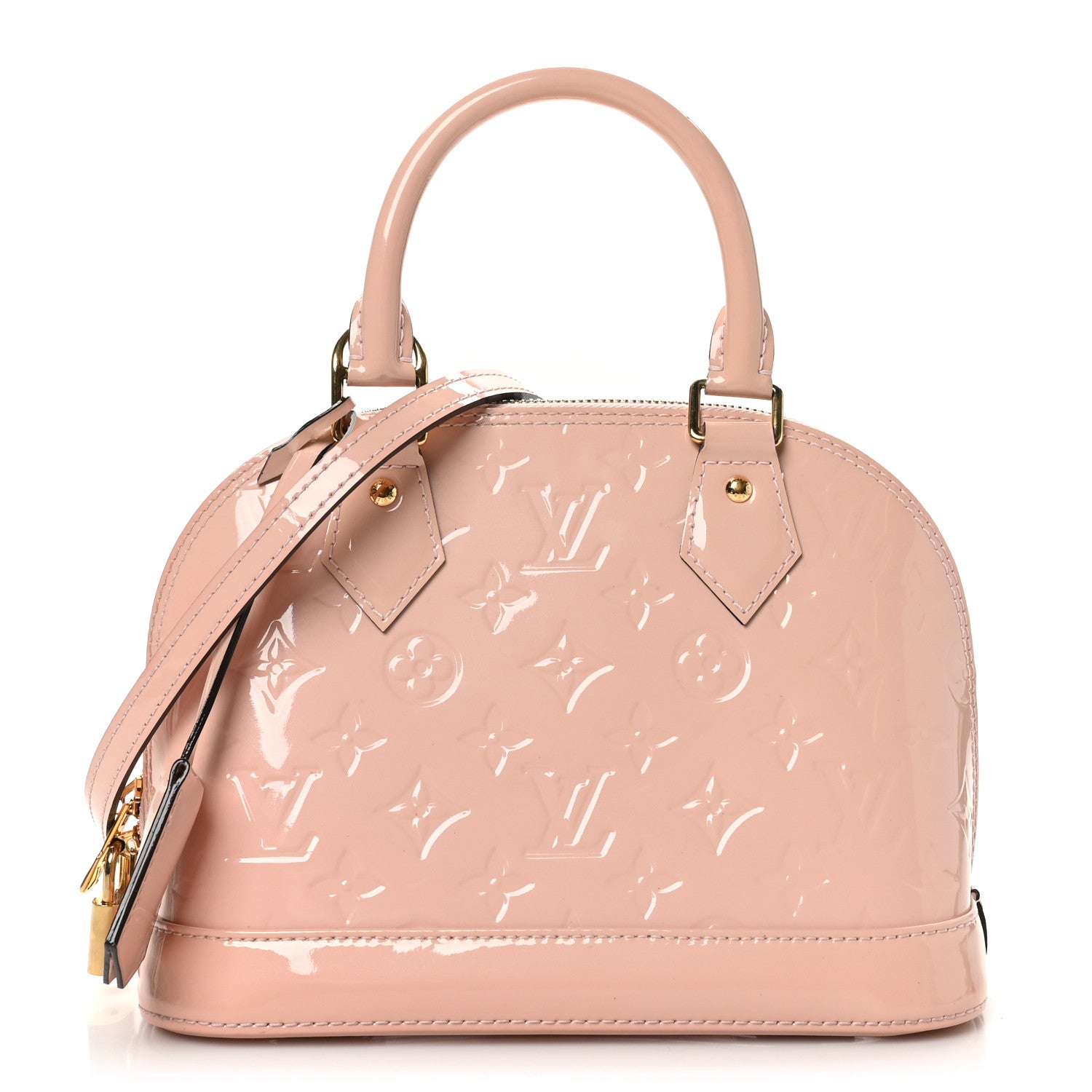 Louis Vuitton Vernis Alma BB Rose Ballerine 1 of 9