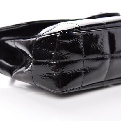 Chanel Distress Patent Quilted Mini Chocolate Bar Flap Black 5 of 9