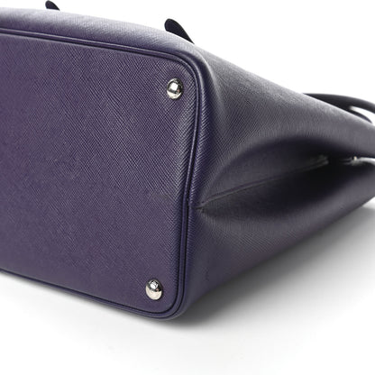 Prada Saffiano Cuir Medium Double Handle Tote Viola 7 of 10