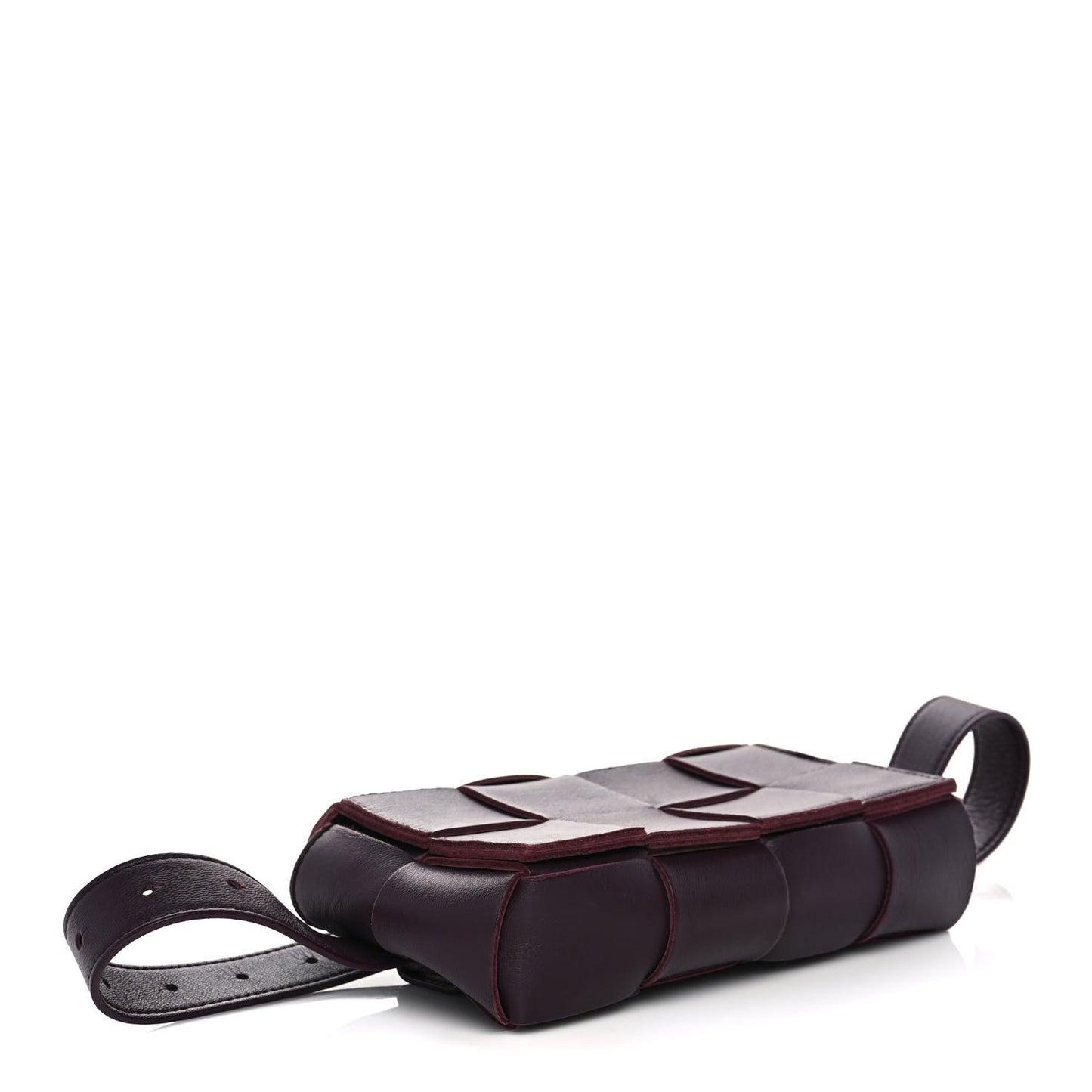 Nappa Maxi Intreccio The Belt Cassette Bag Grape