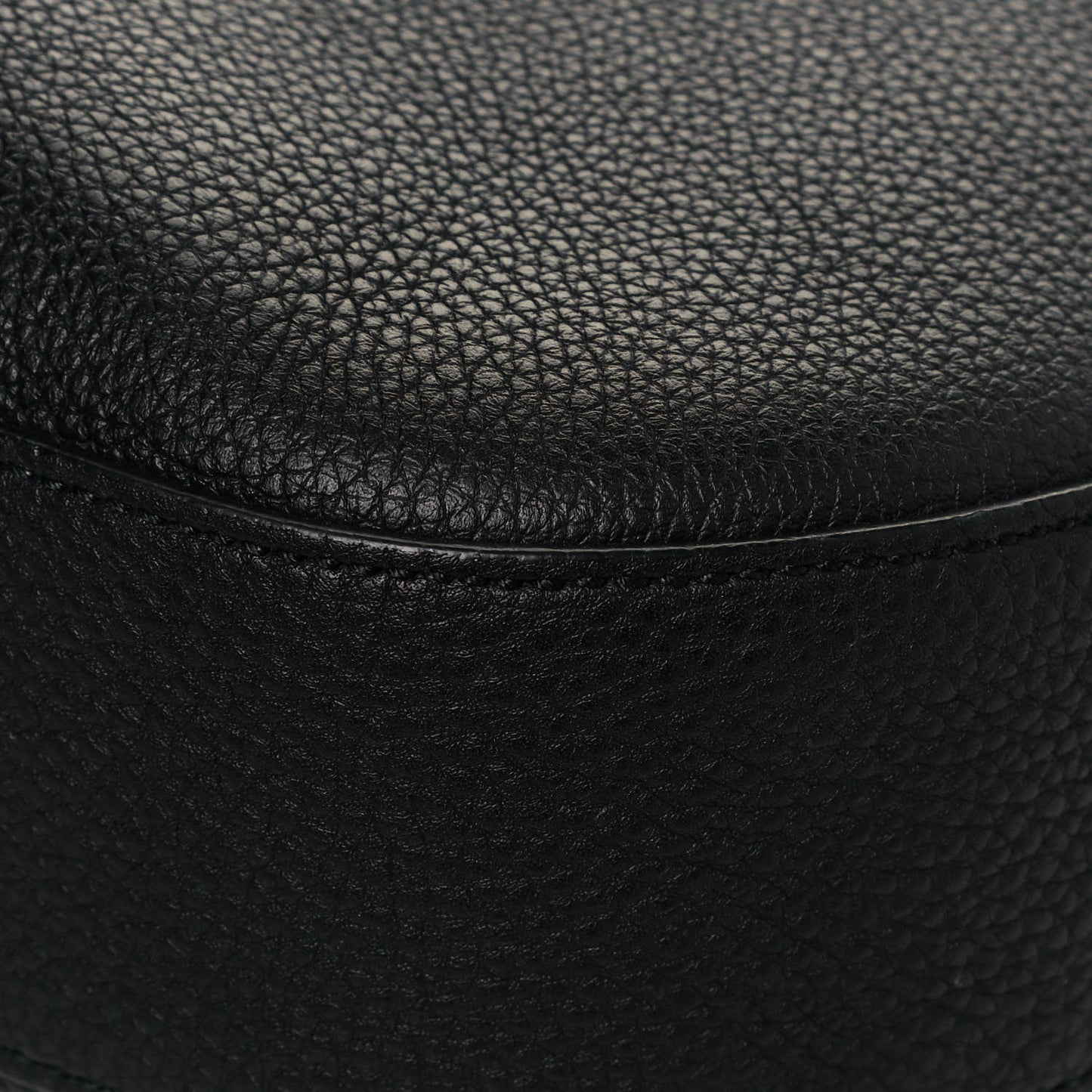 Soft Grained Calfskin Large Jackie Hobo Black