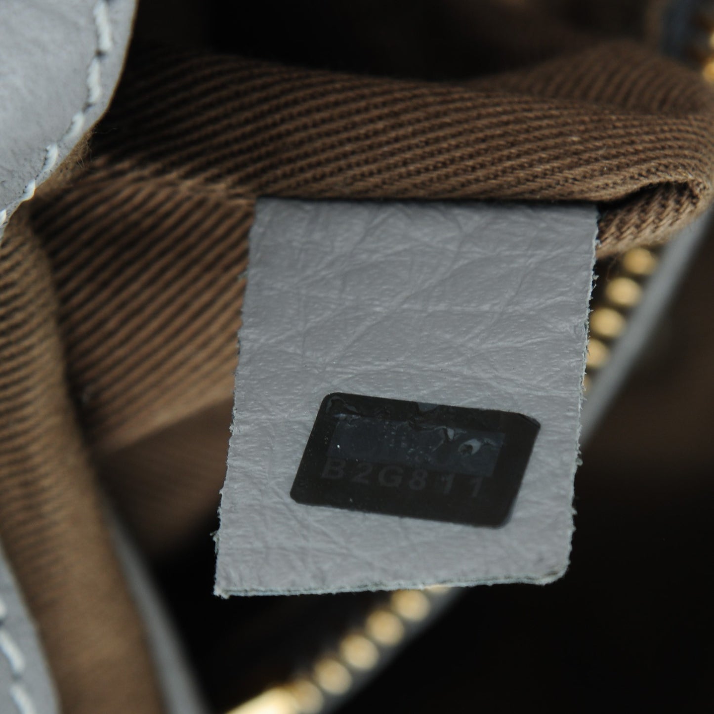 Calfskin Marcie Top Handle Bag Cashmere Grey