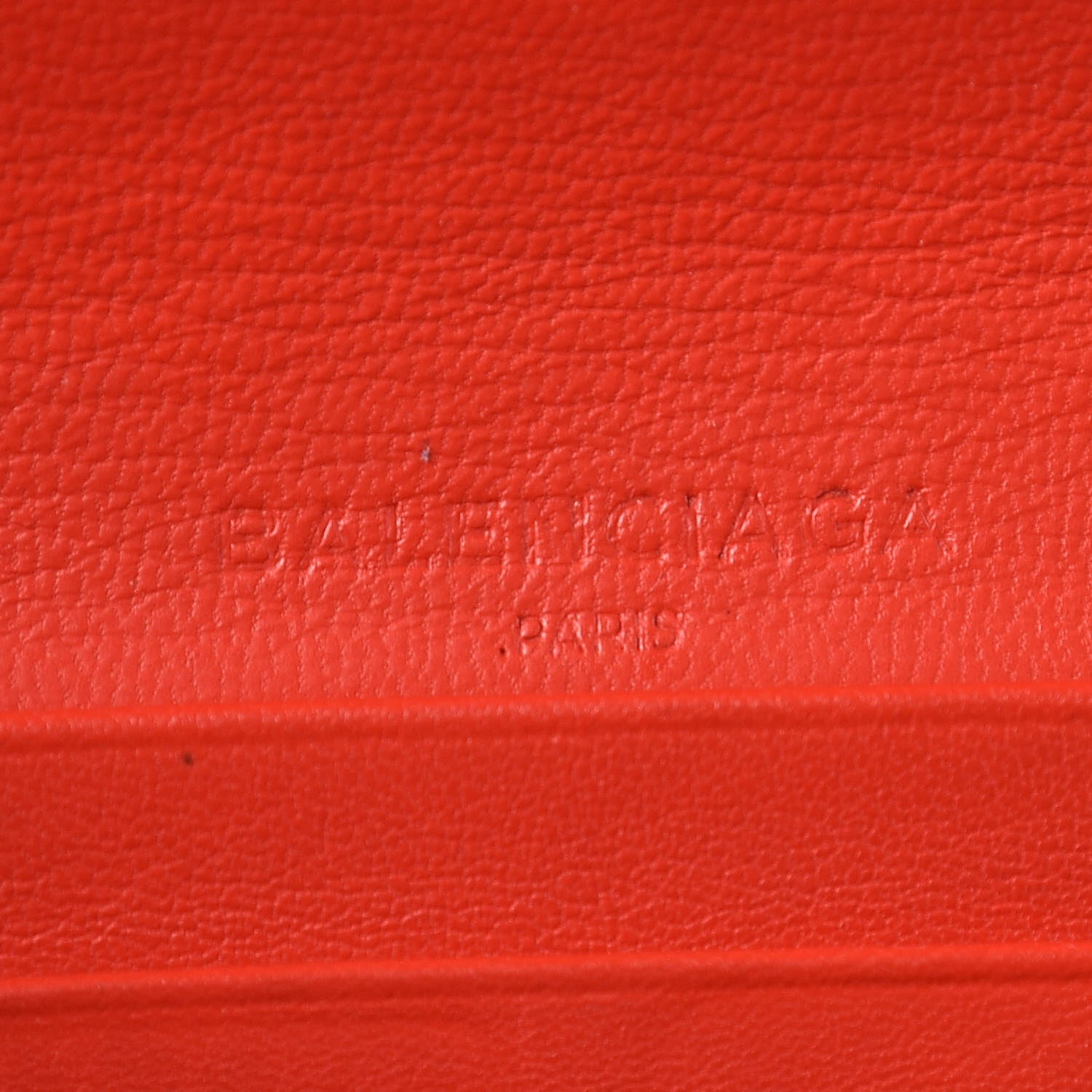 Balenciaga Agneau Classic Hardware Money Wallet Rouge Coquelicot 9 of 10