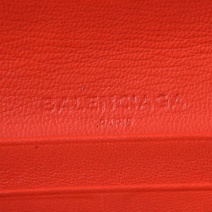 Balenciaga Agneau Classic Hardware Money Wallet Rouge Coquelicot 9 of 10