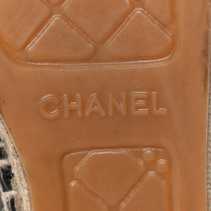 Chanel Lambskin CC Espadrilles 36 Black 8 of 9
