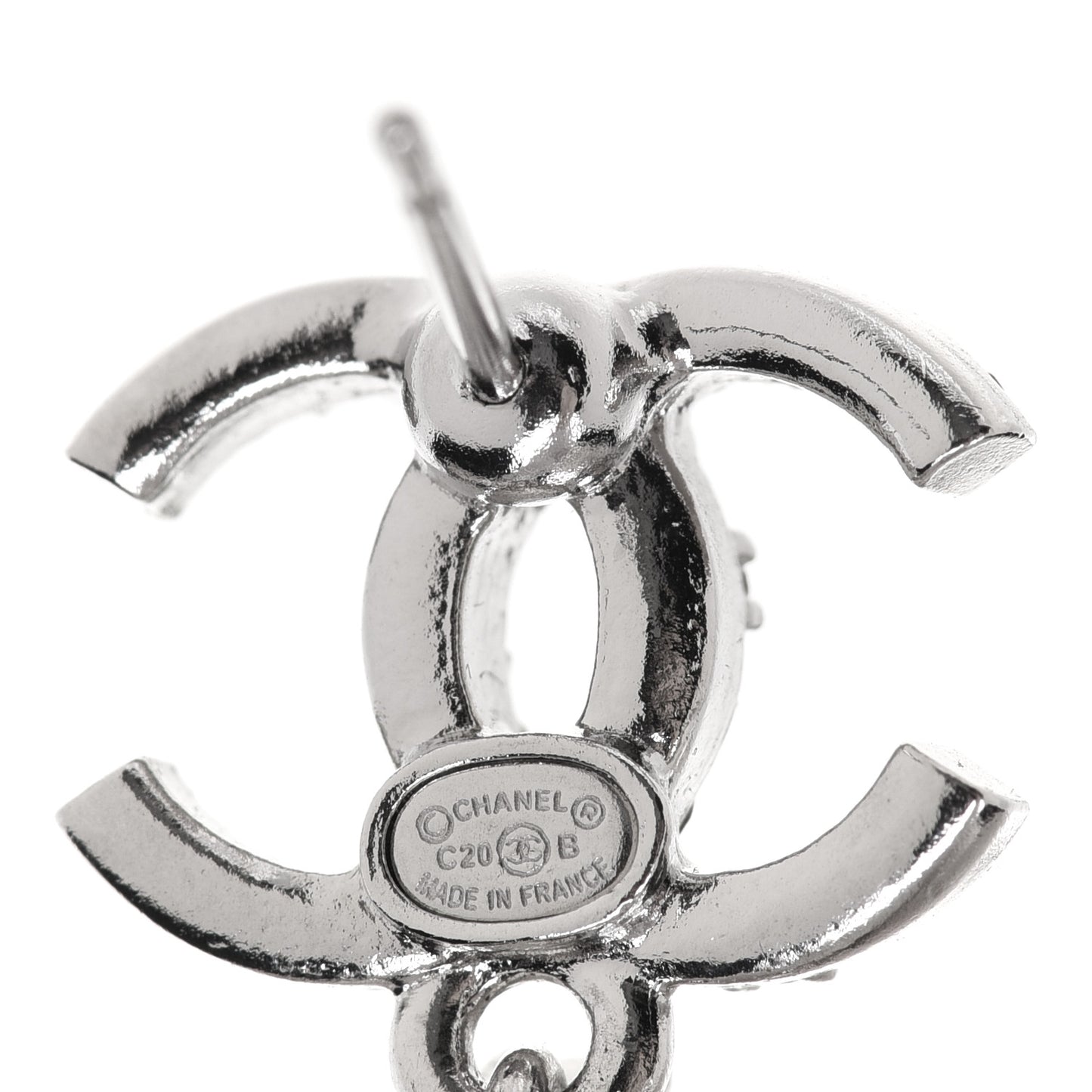 Crystal Pearl Imperial Bow Earrings Silver