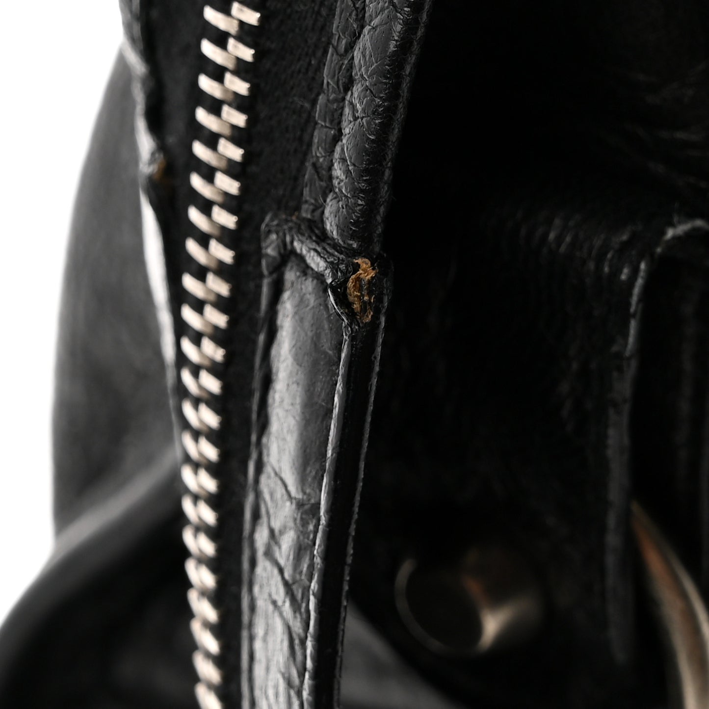 Agneau Classic Silver Hardware City Black