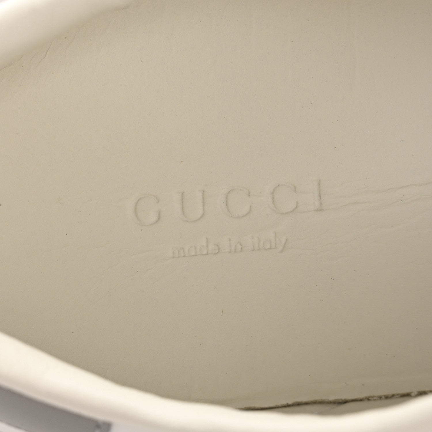 Gucci Calfskin Interlocking G Perforated Womens Ace Sneakers 38 White Grey Sky 8 of 10