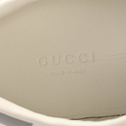 Gucci Calfskin Interlocking G Perforated Womens Ace Sneakers 38 White Grey Sky 8 of 10
