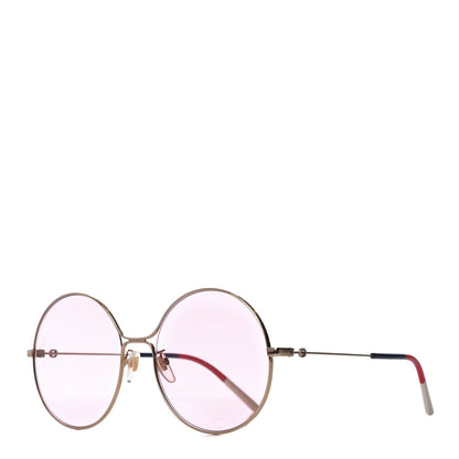 Gucci Round Sunglasses GG0395S Red Blue White 1 of 8