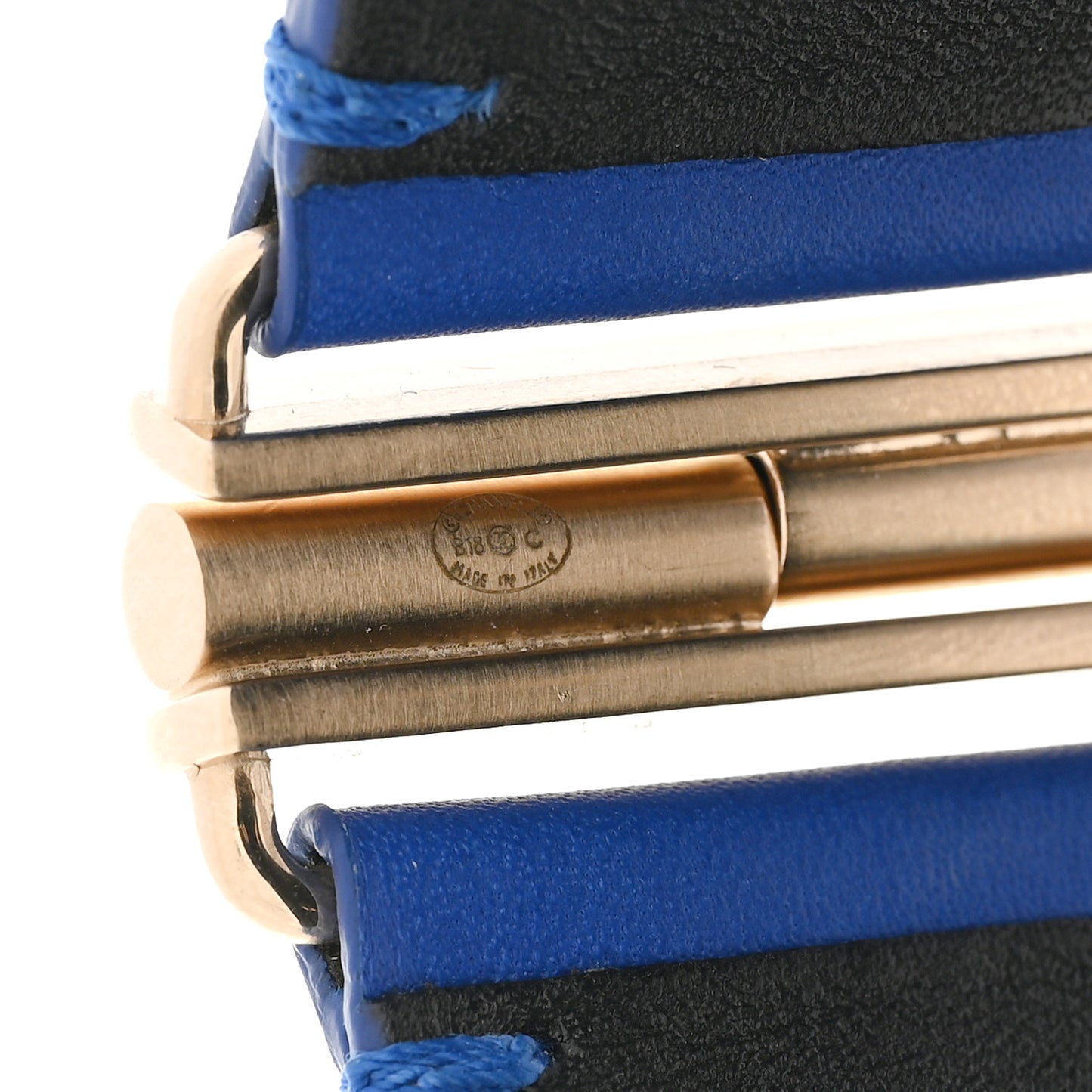 Calfskin CC Wide Cuff M Blue