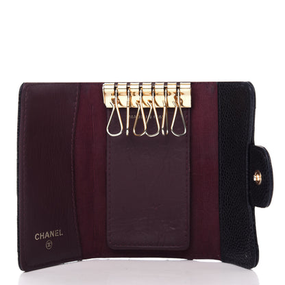Chanel Caviar Quilted 6 Key Holder Black 5 of 9