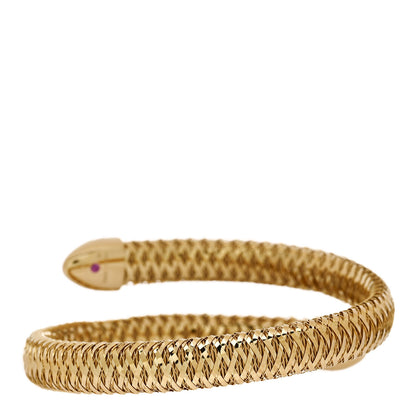 Roberto Coin 18K Yellow Gold Diamond Primavera Coiled Wrap Bracelet 2 of 3