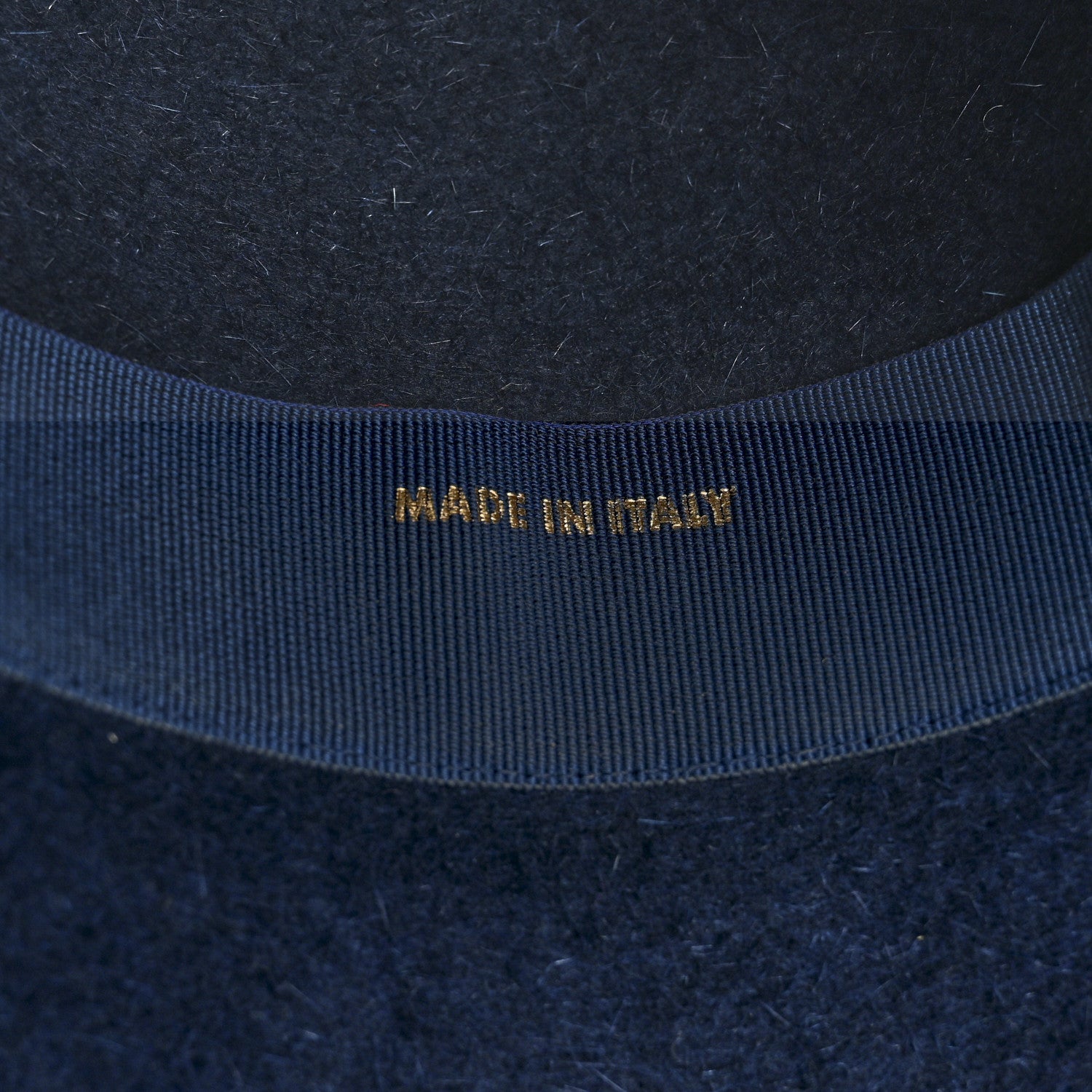 Hermes Rabbit Felt Calfskin Paris Hat 58 Marine Black 9 of 9