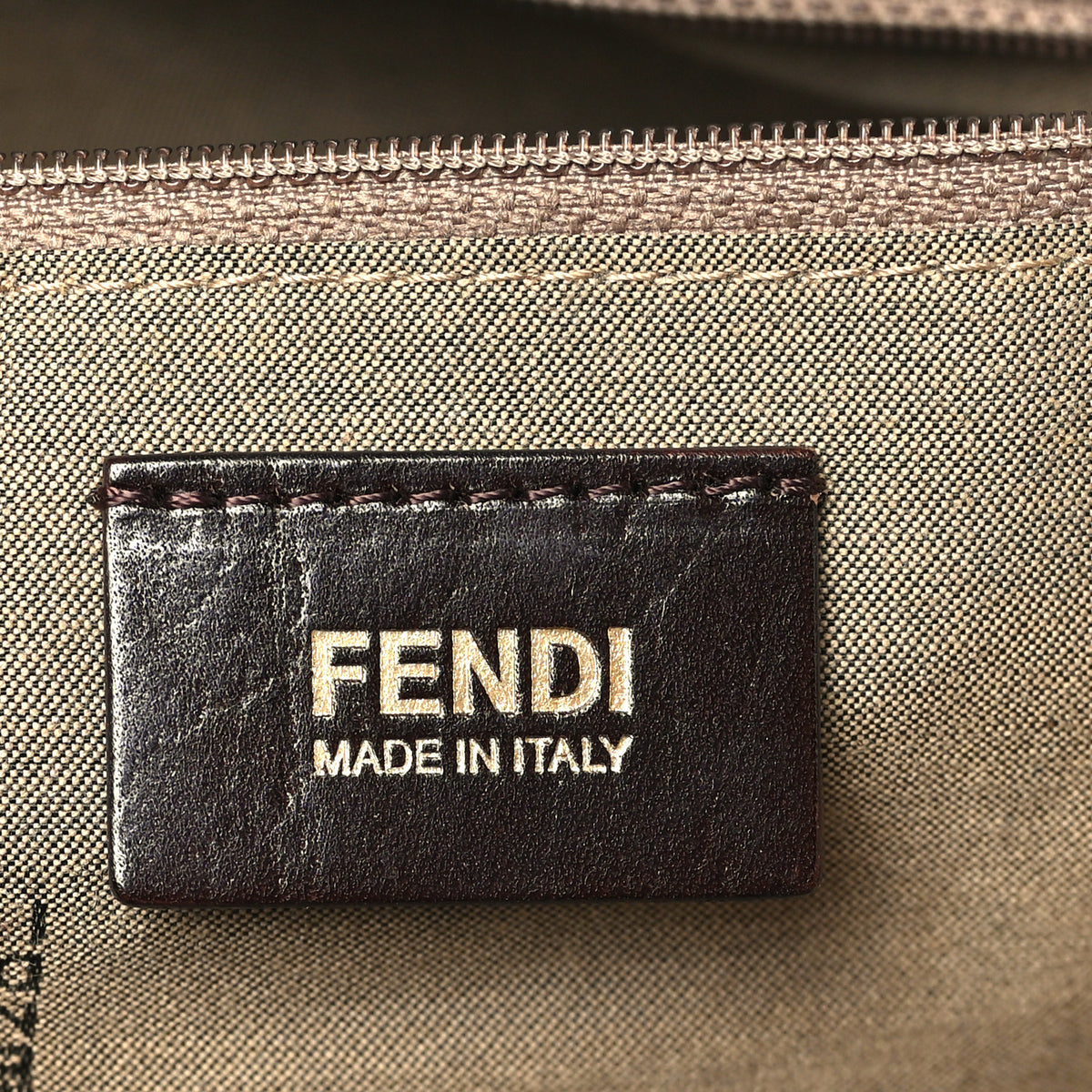 Fendi Vitello Savana Big Forever Mama Baguette Beige Blue 6 of 14