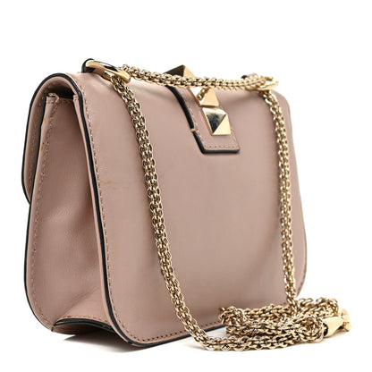 Valentino Garavani Vitello Small Glam Lock Rockstud Flap Poudre 3 of 14