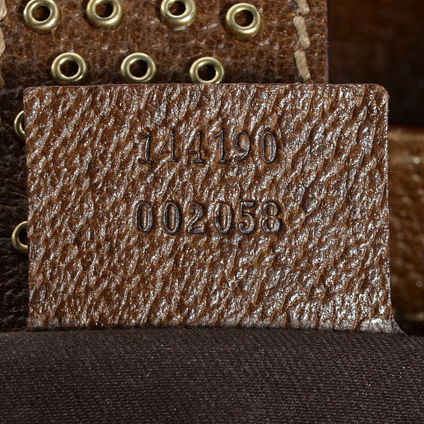 Monogram Studded Pelham Borchie Flap Bag Brown