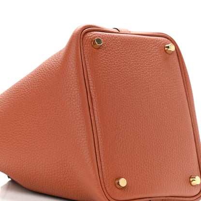 Hermes Taurillon Clemence Picotin Lock 18 PM Cuivre 9 of 11