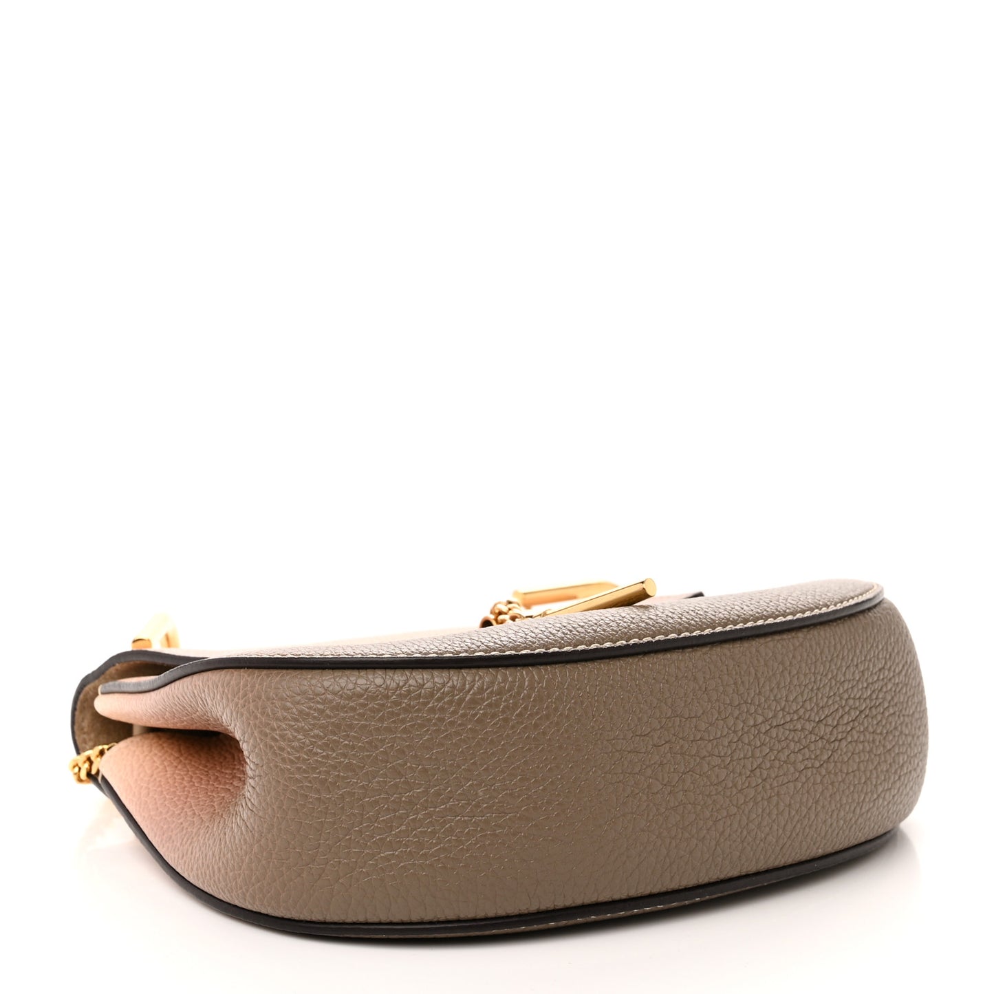 Grained Calfskin Lambskin Ombre Mini Drew Shoulder Bag