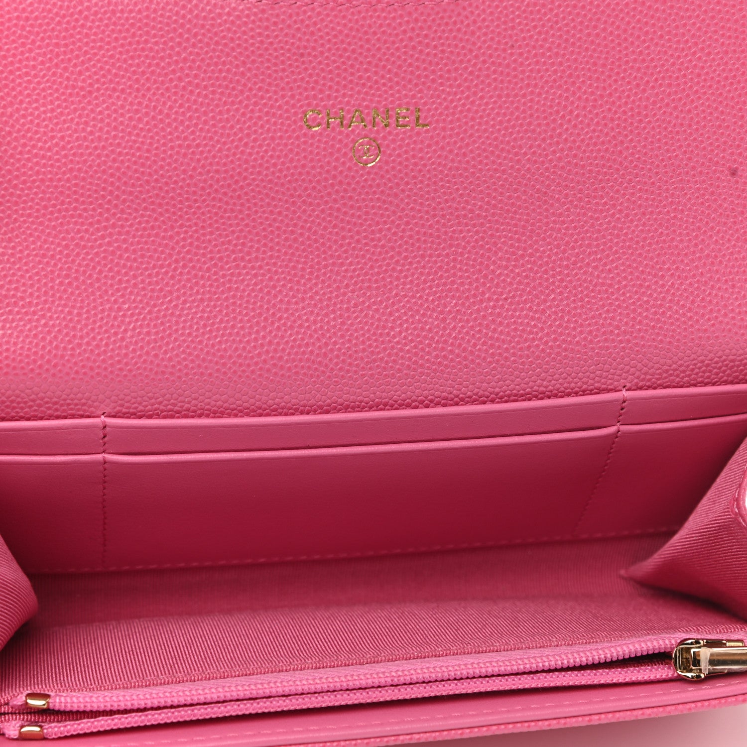 Chanel Caviar Quilted Medium Gusset Flap Wallet Pink 5 of 8